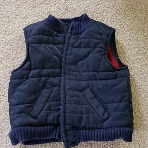 Navy puffer vest
